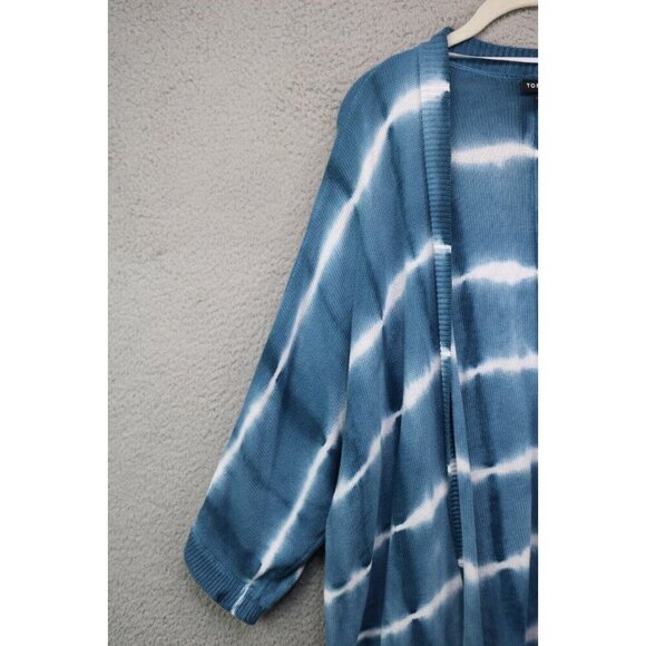 Torrid Tie-Dye Open Front 3/4 Dolman Sleeves Sweater-Size 4X-Very Soft - Picture 2 of 10